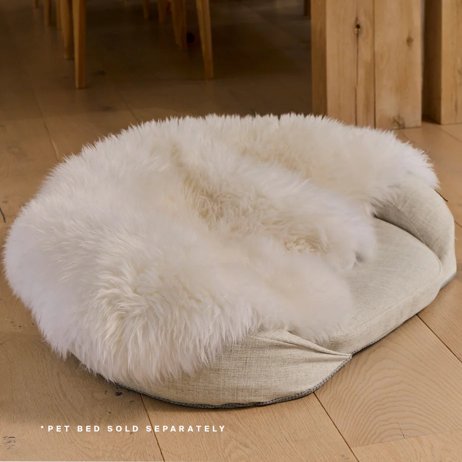 Natural Sheep Shearling Pet Bed Cover