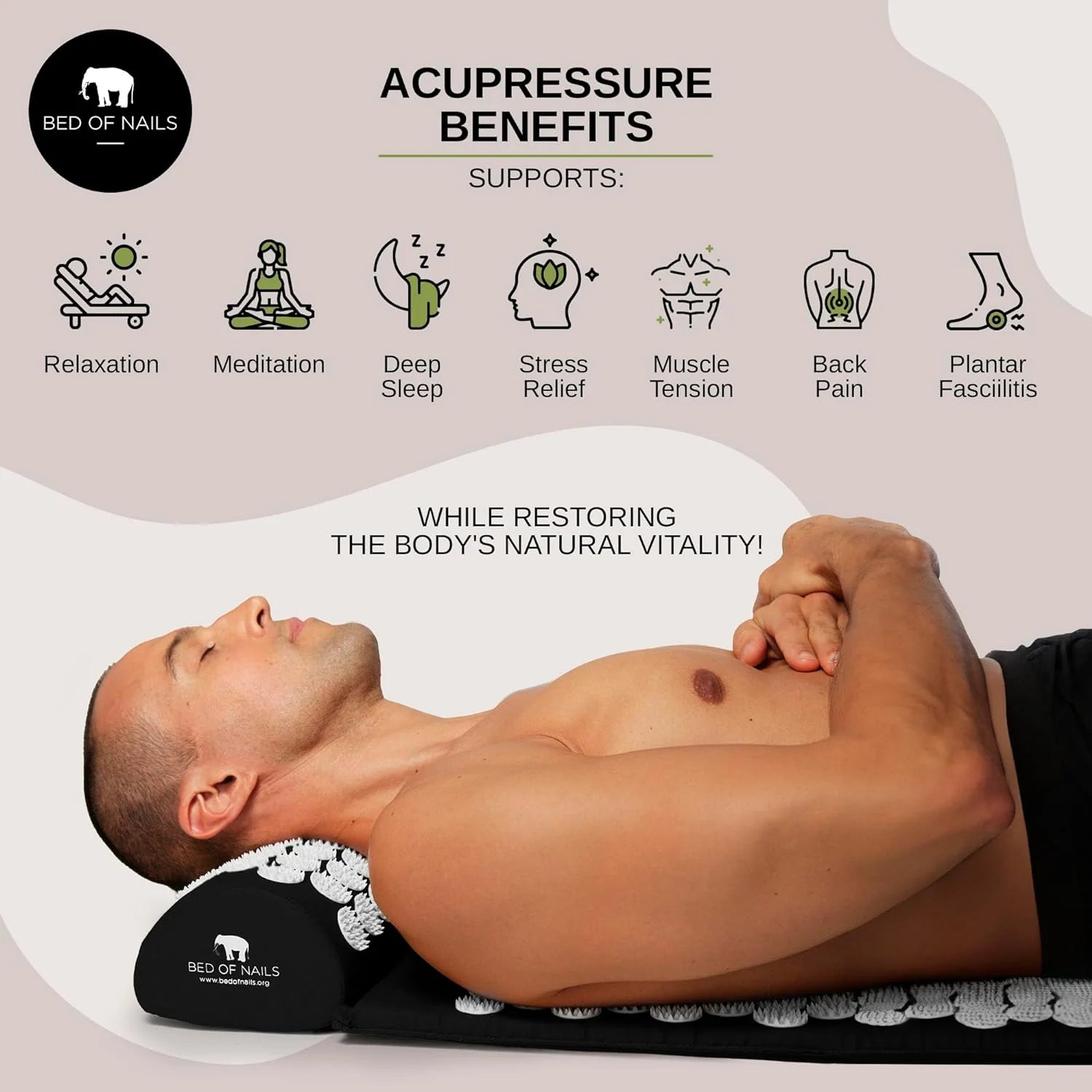 Acupressure Mat By Bed Of Nails