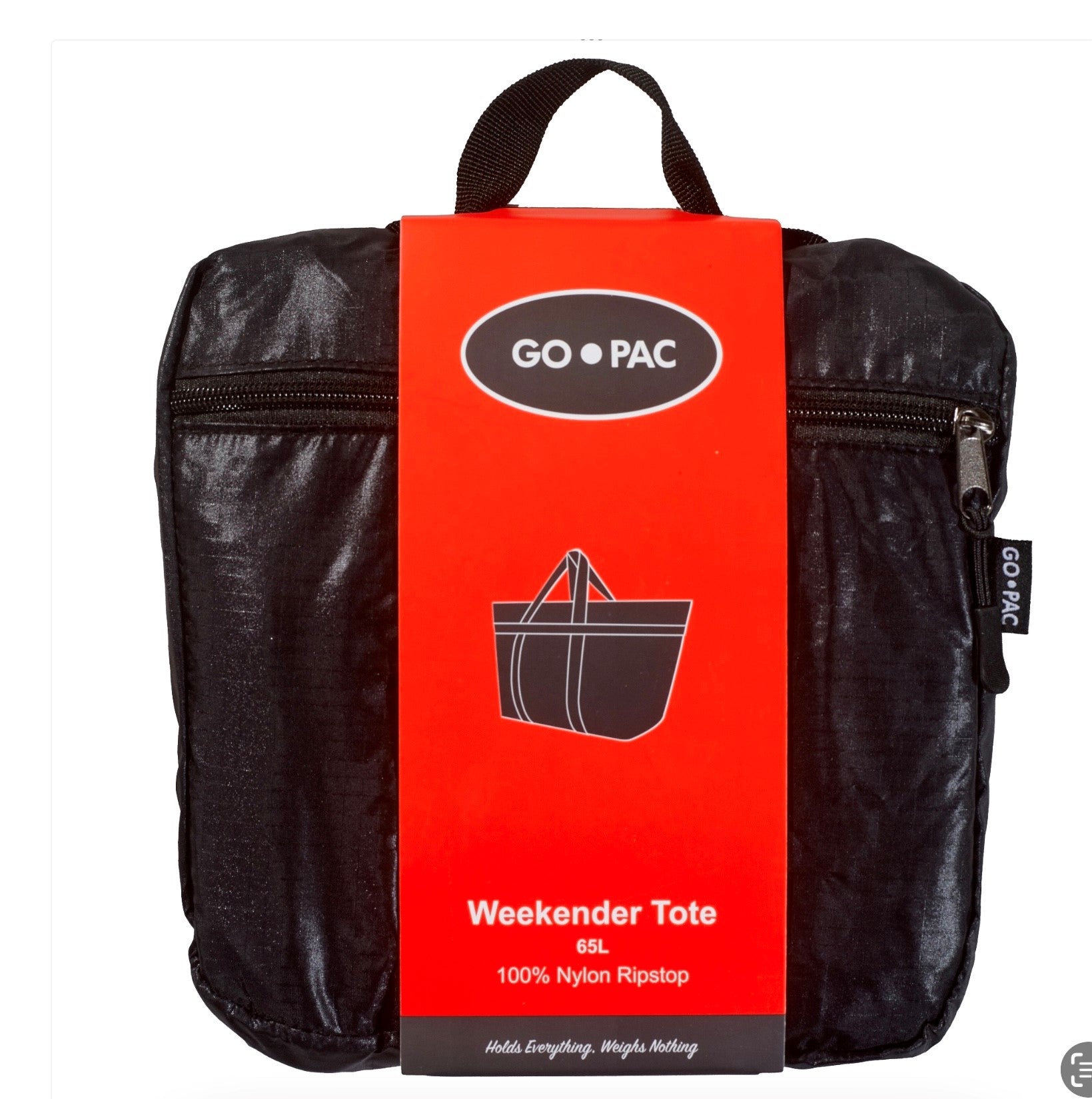 GO PAC Foldable Weekender Tote - Holds 65L