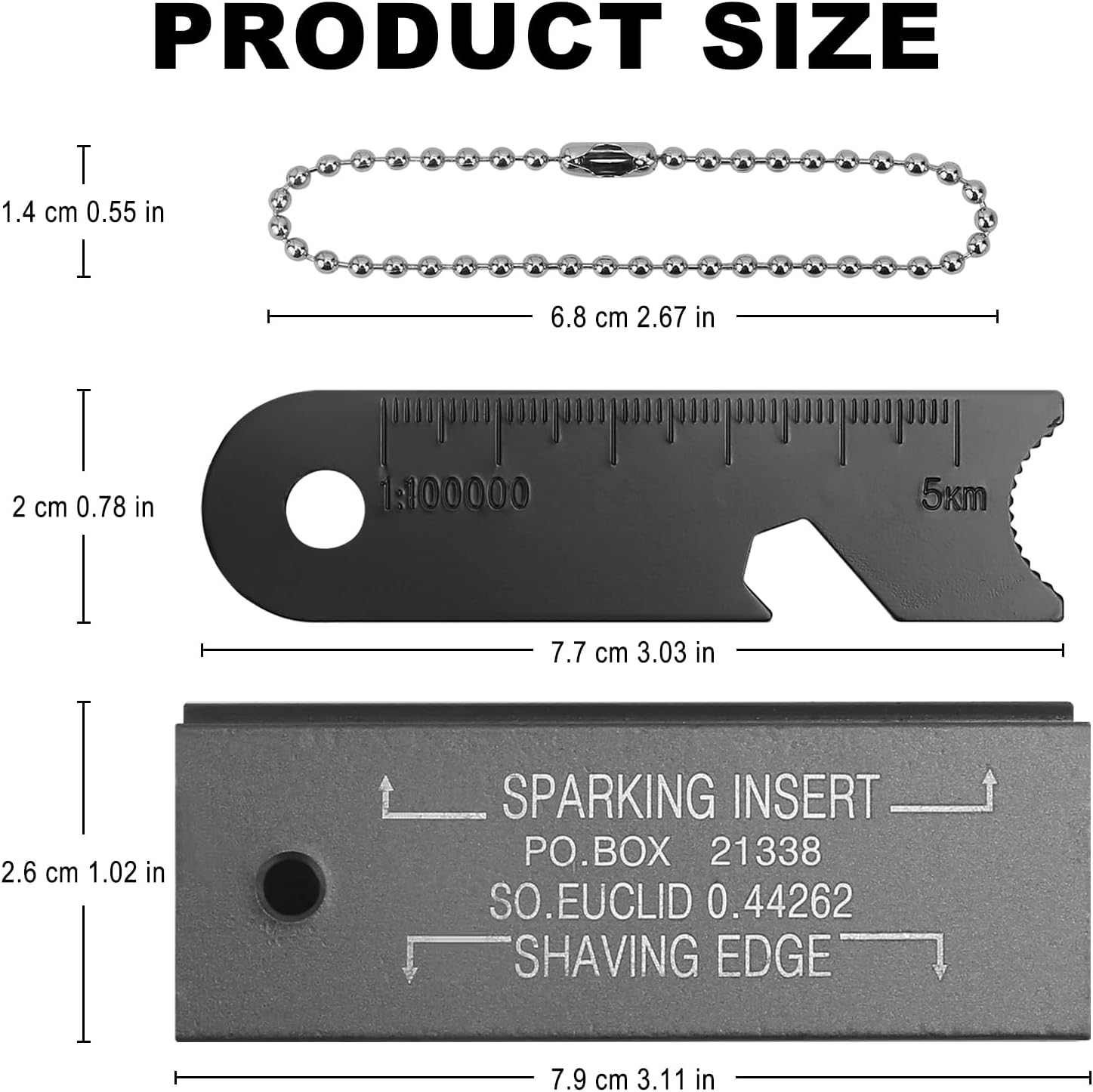 Fire Starter Survival Kit, Magnesium Waterproof Matches
