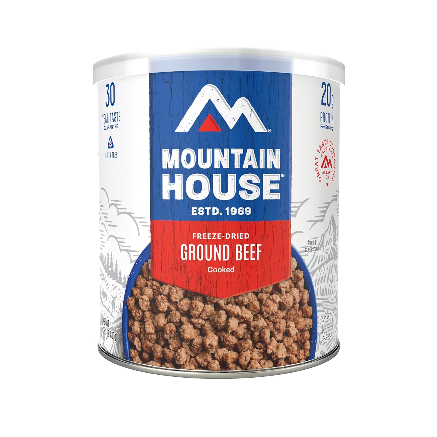 Mountain House Ground Beef: Freeze Dried Survival & Emergency Food, 30 Year Shelf Life
