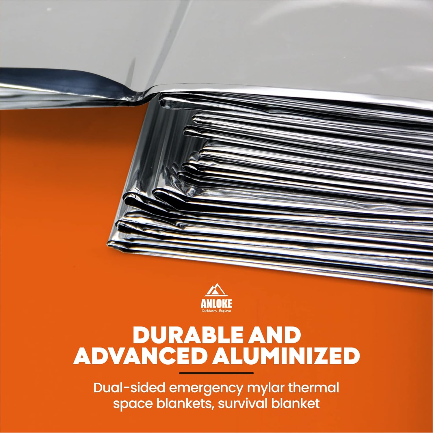 Emergency Blankets Mylar Thermal Blanket (10 Pack)