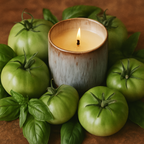 Farm Tomatoes Artisan Candle In Earth Glaze Vessel