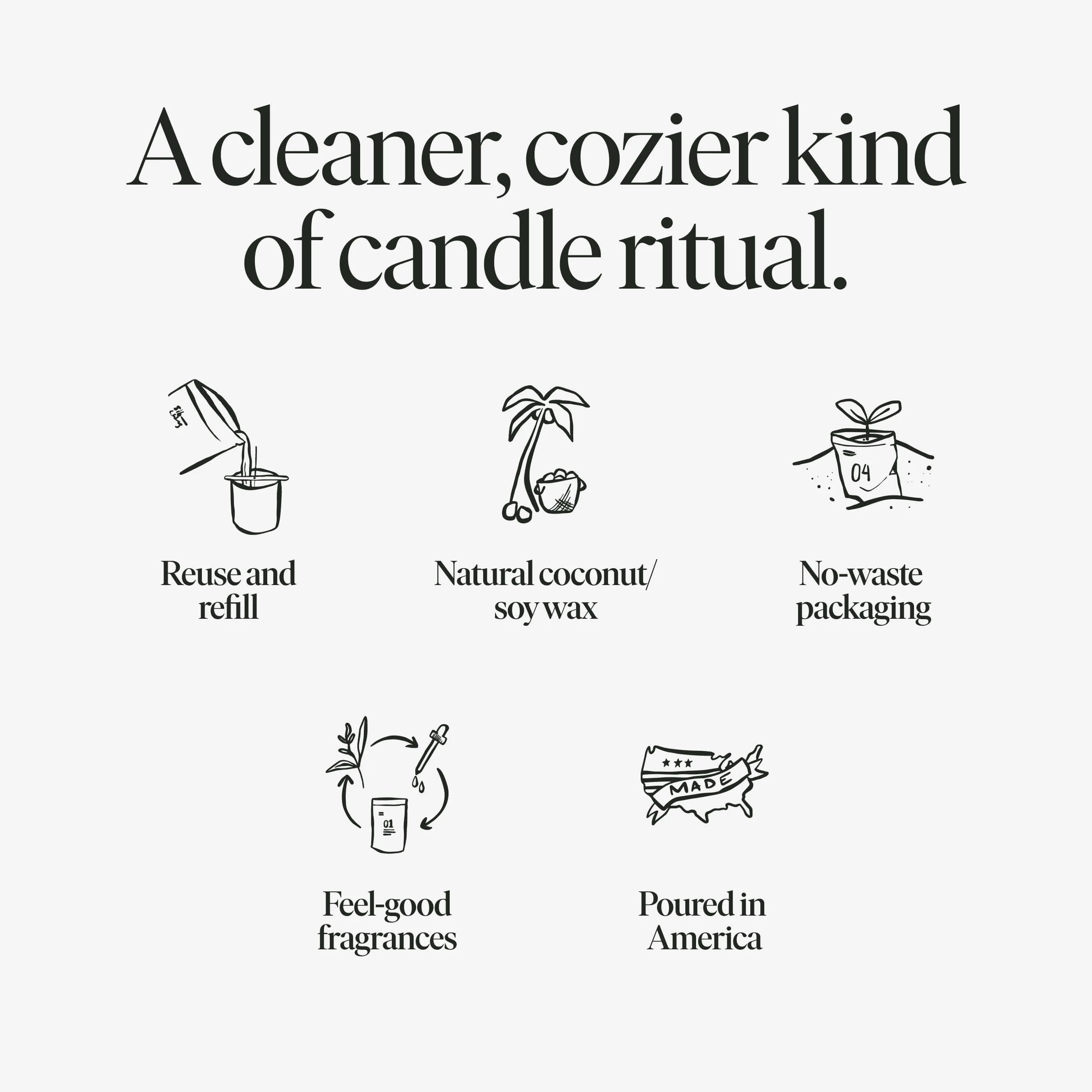 Hinoki Bastu Candle Refill Kit