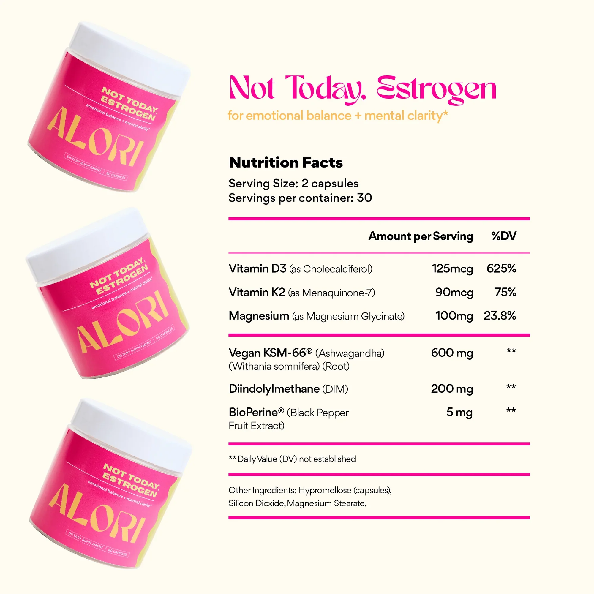 Not Today, Estrogen: The Hormone Balancing Supplement