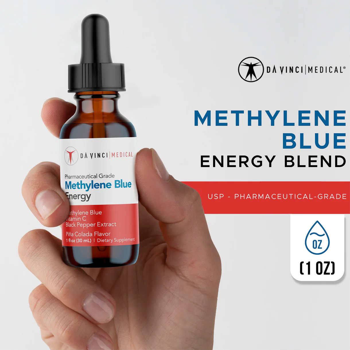 Methylene Blue Liquid Energy (30ml) USP Pharmaceutical Grade