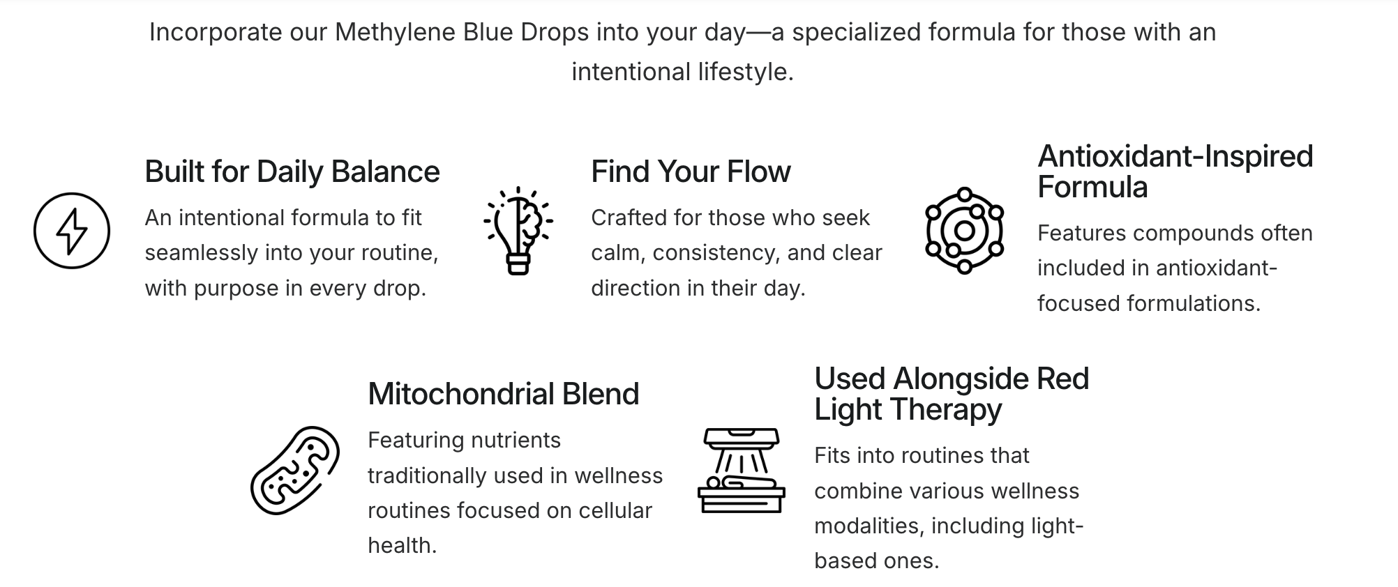Methylene Blue Liquid Energy (30ml) USP Pharmaceutical Grade
